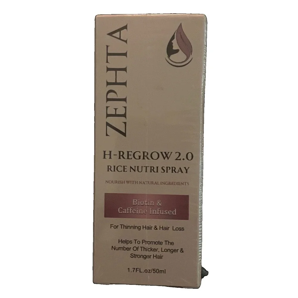Zephta H-Regrow 2.0 Rice Nutri Spray Thinning & Hair Loss Lot Of 3 NEW Exp 9/28